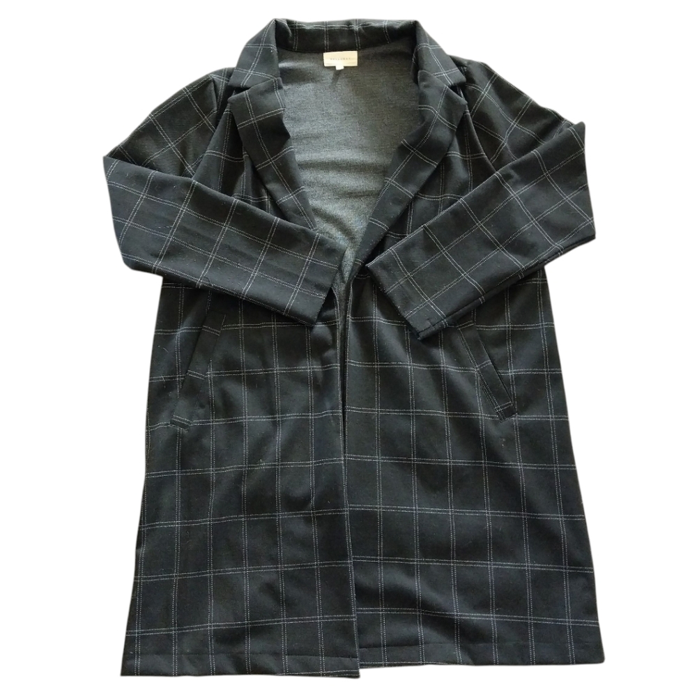 MELLODAY Black Plaid Jacket